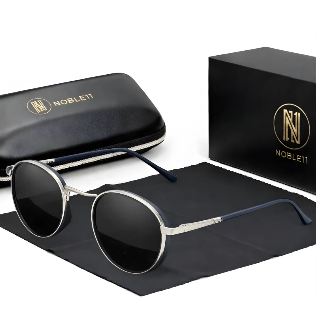 Noble11 Monarch Sonnenbrille – Platin Grau, polarisiert, UV400