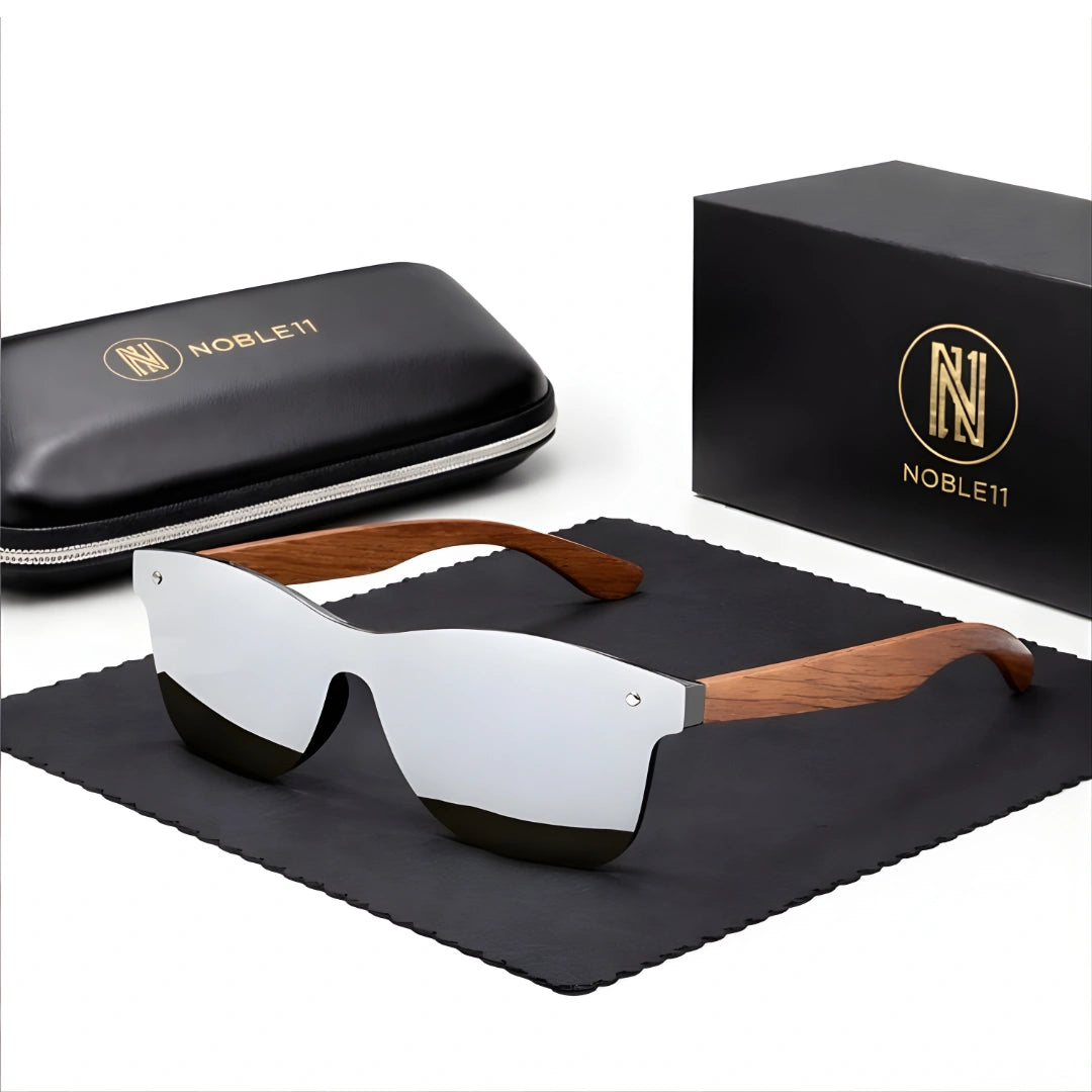 Noble11 Origins Sonnenbrille – Platin Wood Édition, polarisiert, UV400