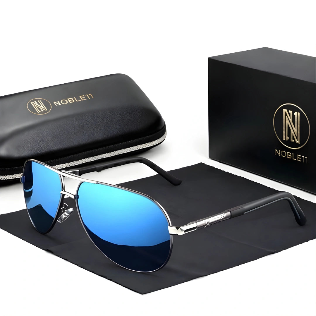 Noble11 Regent Sonnenbrille – Anthrazit Blau, polarisiert, UV400