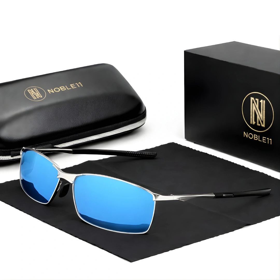 Noble11 Sahara Sonnenbrille – Spiegel-Azur Édition, polarisiert, UV400