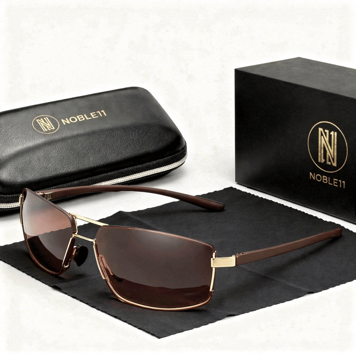 Noble11 Tyrant Sonnenbrille – Cognac, polarisiert, UV400