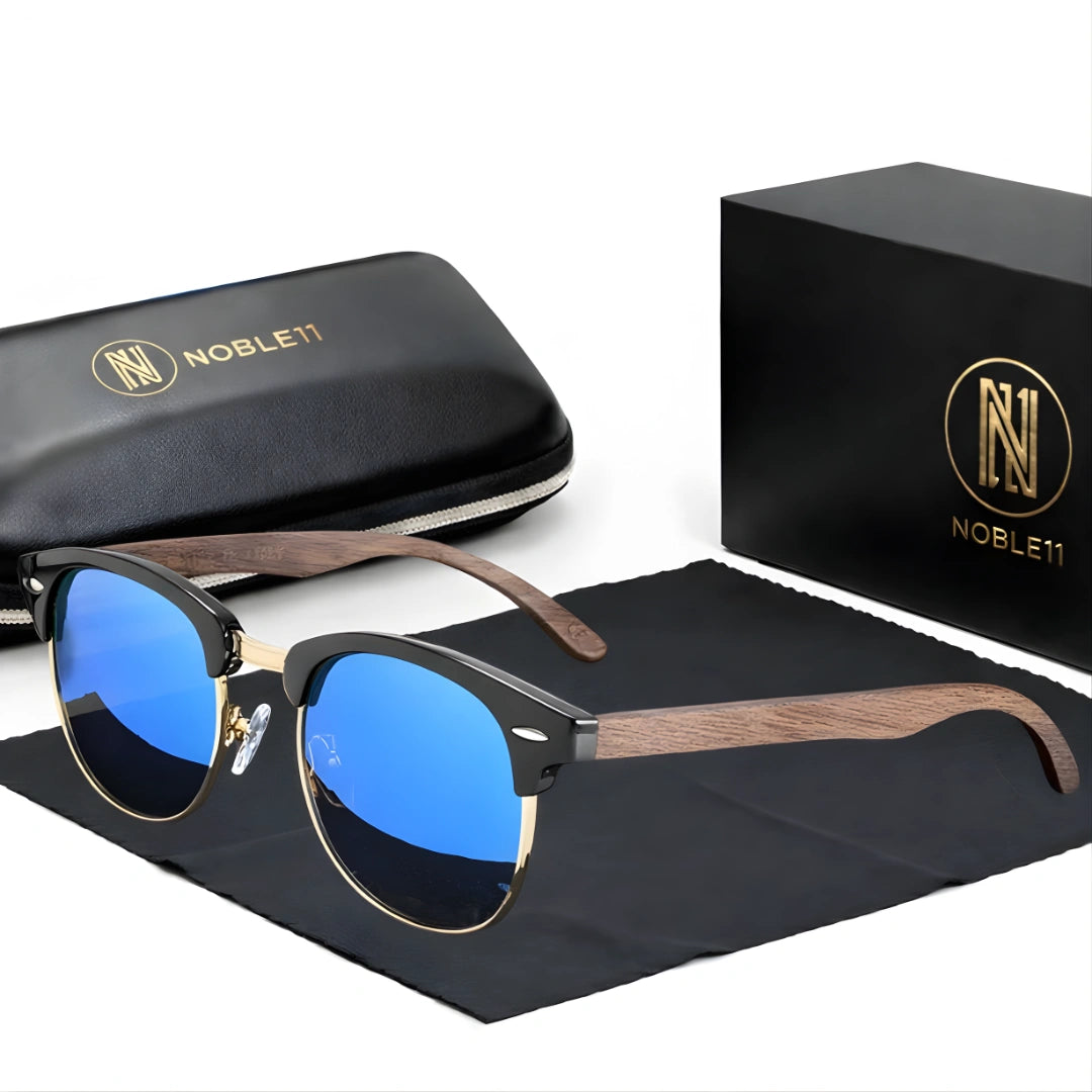 Noble11 Walden Sonnenbrille – Saphir Blau, polarisiert, UV400