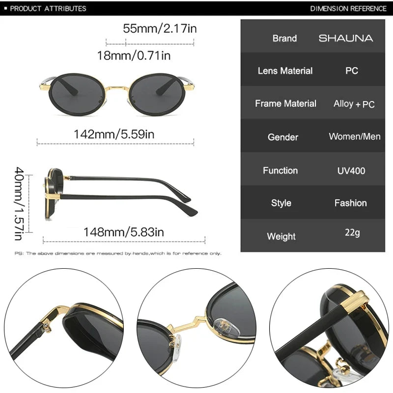 Oval-Sonnenbrille - UV400