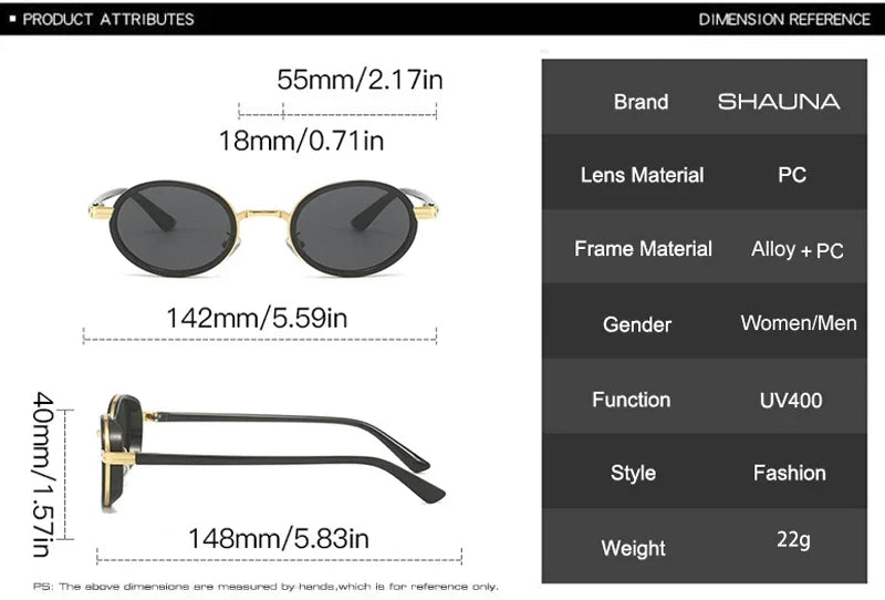 Oval-Sonnenbrille - UV400