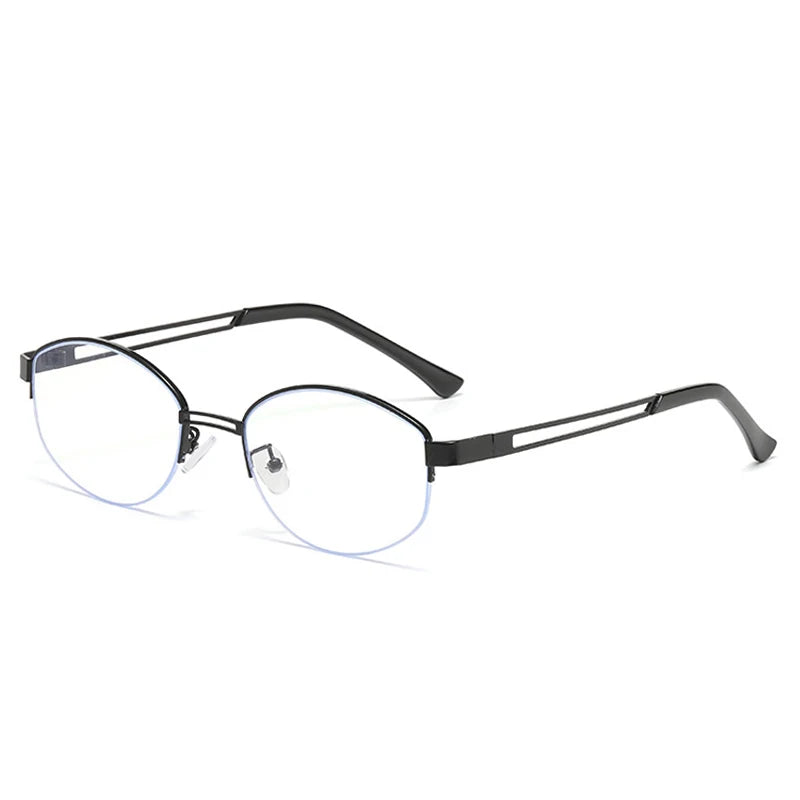Oval-Sonnenbrille – Schwarz Klar, UV400