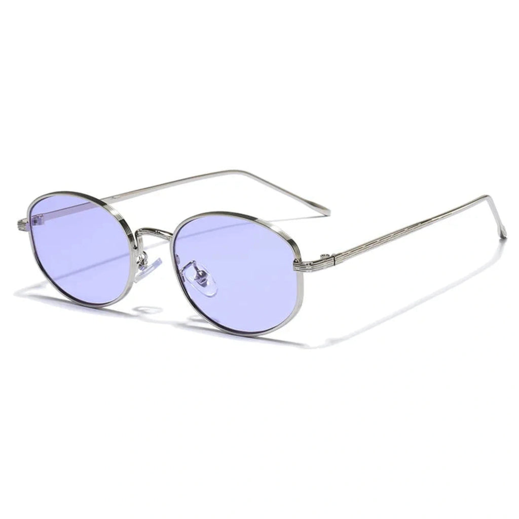 Ovale Metall-Sonnenbrille – UV400