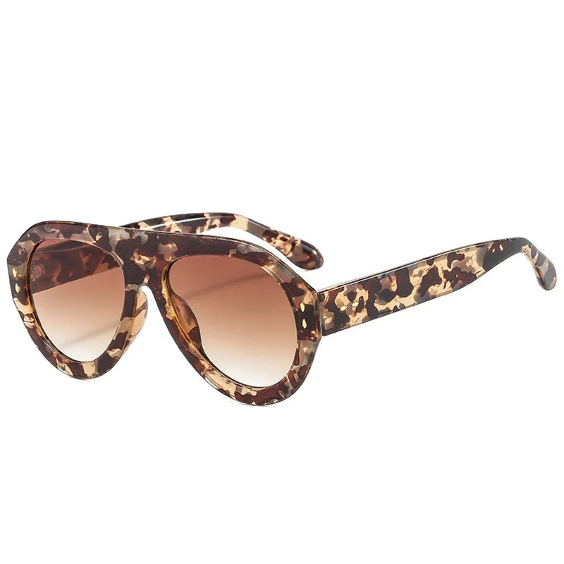 Oversize Sonnenbrille – Amber, UV400