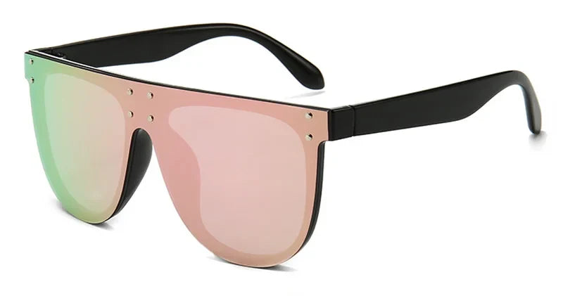 Pilot Sonnenbrille – Schwarz Pink Spiegel, UV400