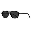 Polarisierte Rechteck Sonnenbrille – Schwarz, polarisiert, UV400