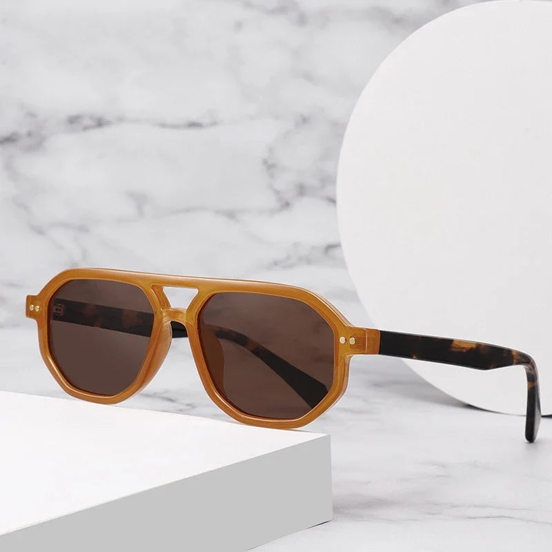 Polarisierte Sonnenbrille mit Doppelsteg – UV400