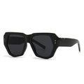 Polygon Cat-Eye Sonnenbrille – Schwarz, UV400