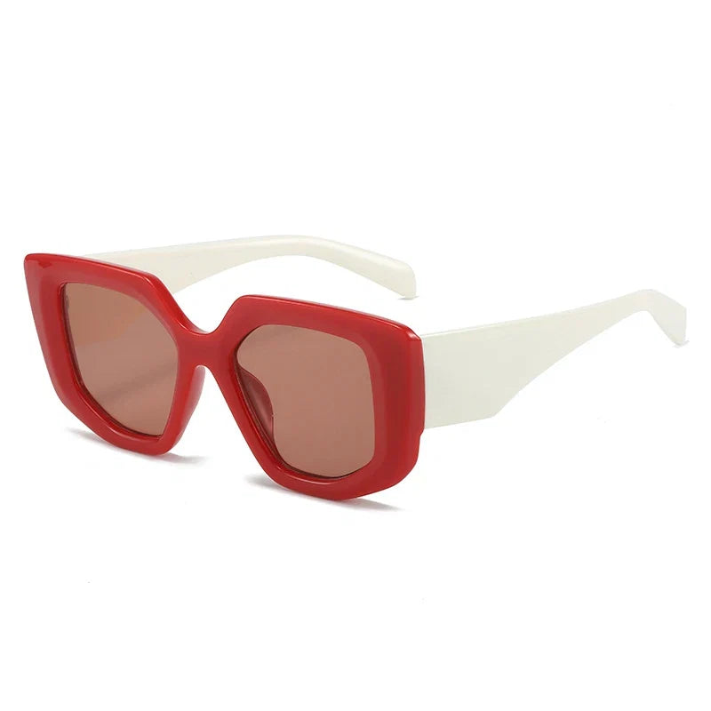 Polygon Sonnenbrille – Rot, UV400