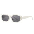 Polygon Square Sonnenbrille – Weiß Grau, UV400