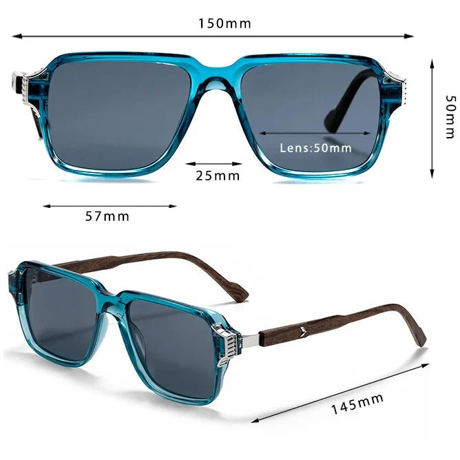 Quadratische Polarisierte Sonnenbrille – UV400