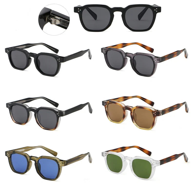Quadratische Retro-Sonnenbrille – UV400