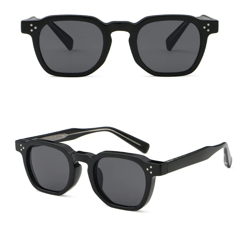 Quadratische Retro-Sonnenbrille – UV400