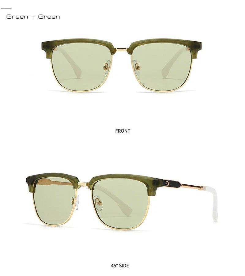 Quadratische Retro-Sonnenbrille – UV400