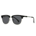 Quadratische Retro-Sonnenbrille – Schwarz Grau, UV400