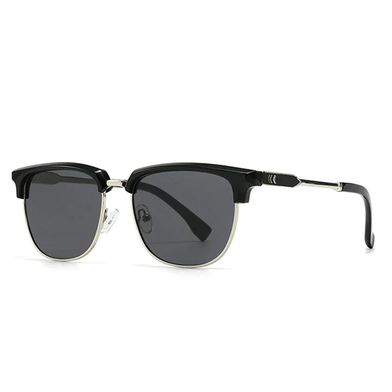 Quadratische Retro-Sonnenbrille – UV400