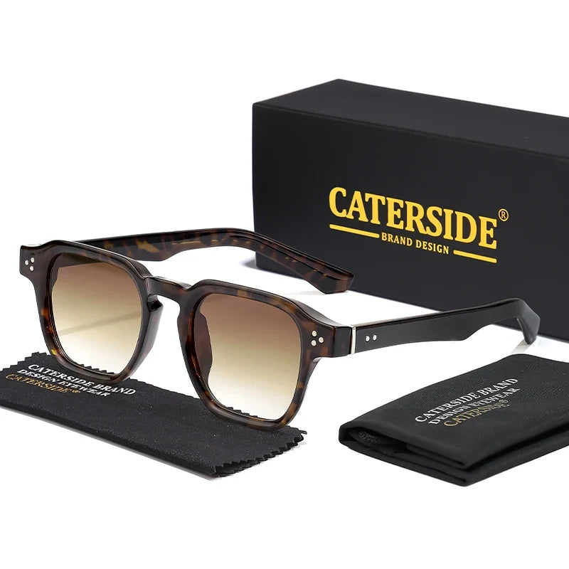 Quadratische Sonnenbrille – Tortoiseshell, UV400
