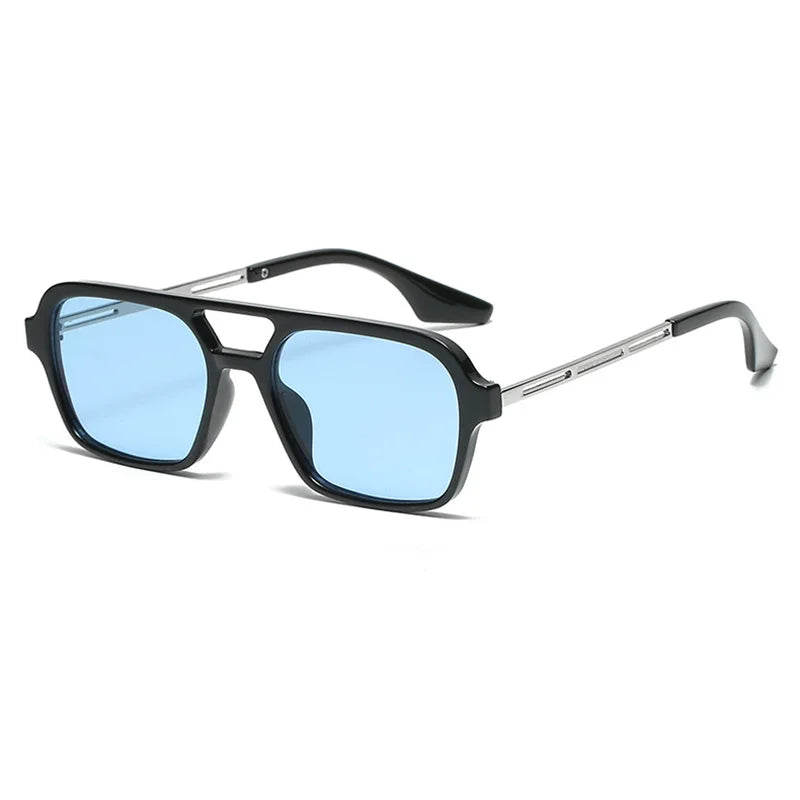 Quadratische Sonnenbrille mit Doppelsteg – UV400
