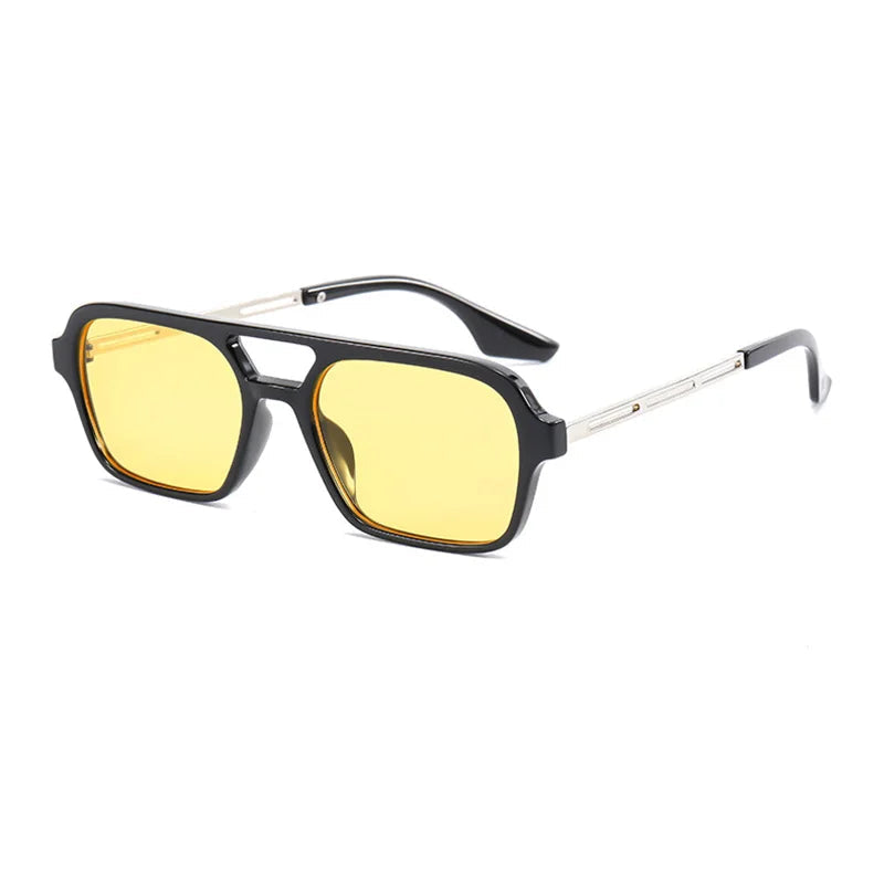 Quadratische Sonnenbrille mit Doppelsteg – UV400