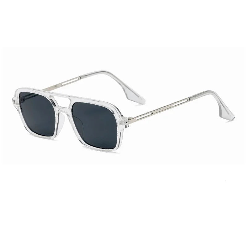Quadratische Sonnenbrille mit Doppelsteg – UV400