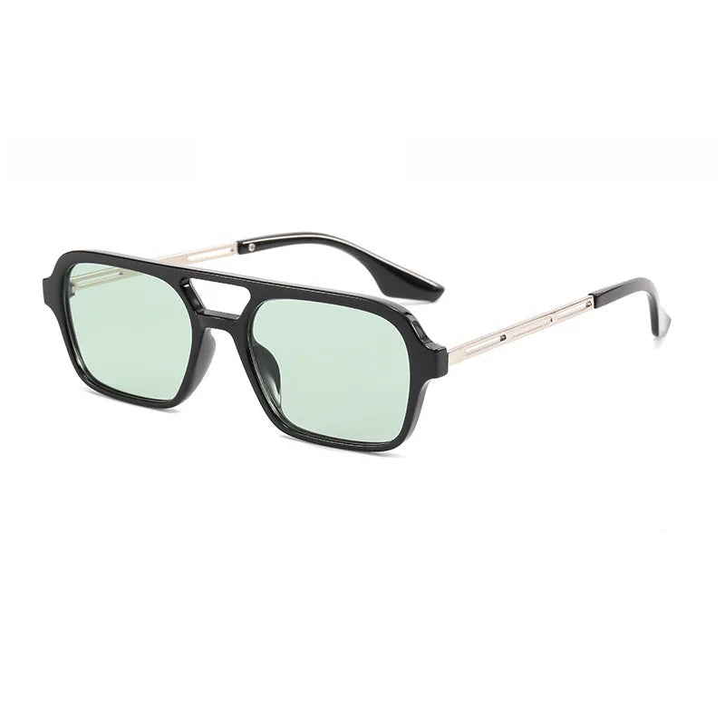 Quadratische Sonnenbrille mit Doppelsteg – UV400