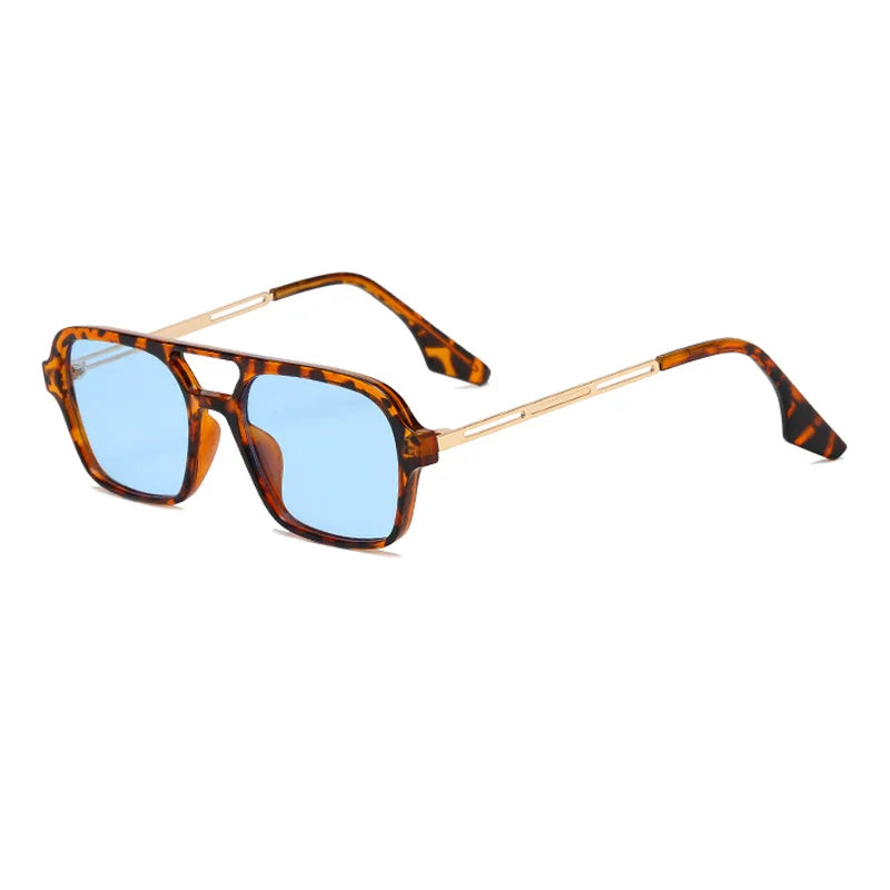 Quadratische Sonnenbrille mit Doppelsteg – UV400