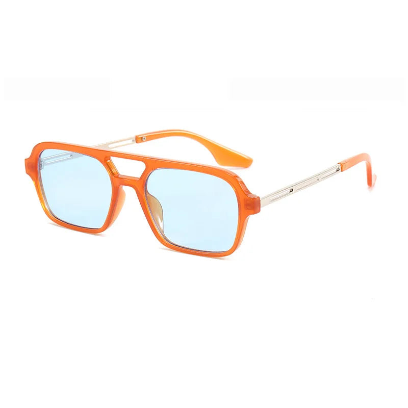Quadratische Sonnenbrille mit Doppelsteg – UV400