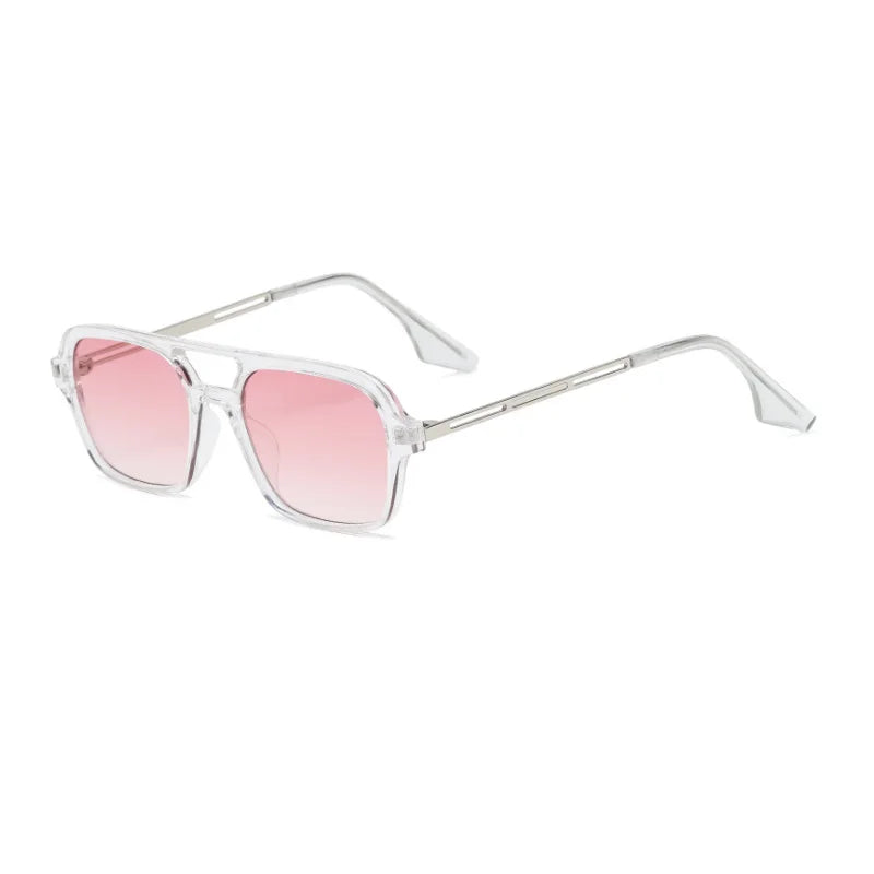 Quadratische Sonnenbrille mit Doppelsteg – UV400
