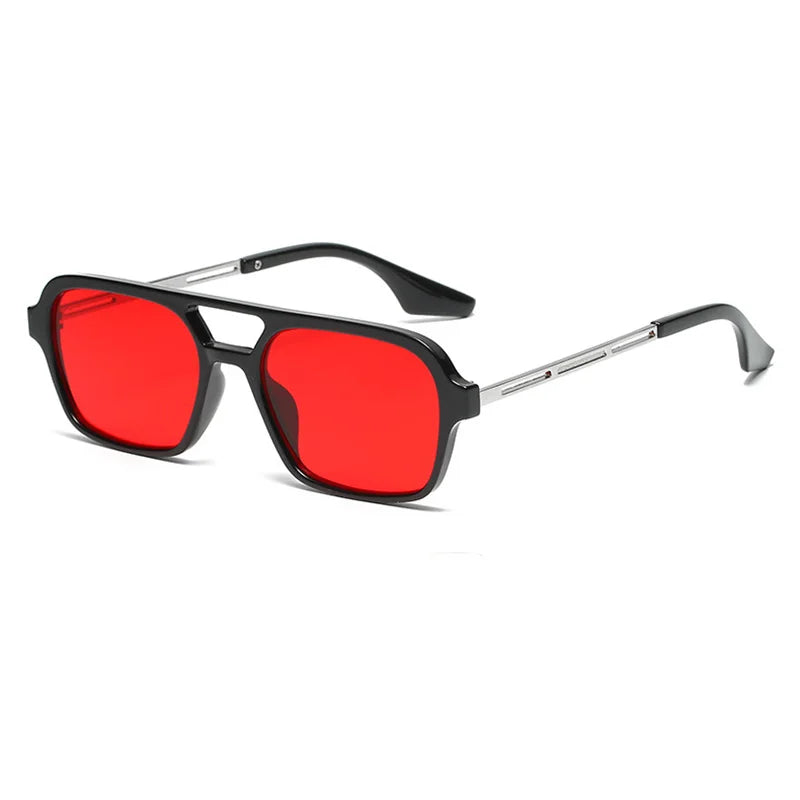 Quadratische Sonnenbrille mit Doppelsteg – UV400