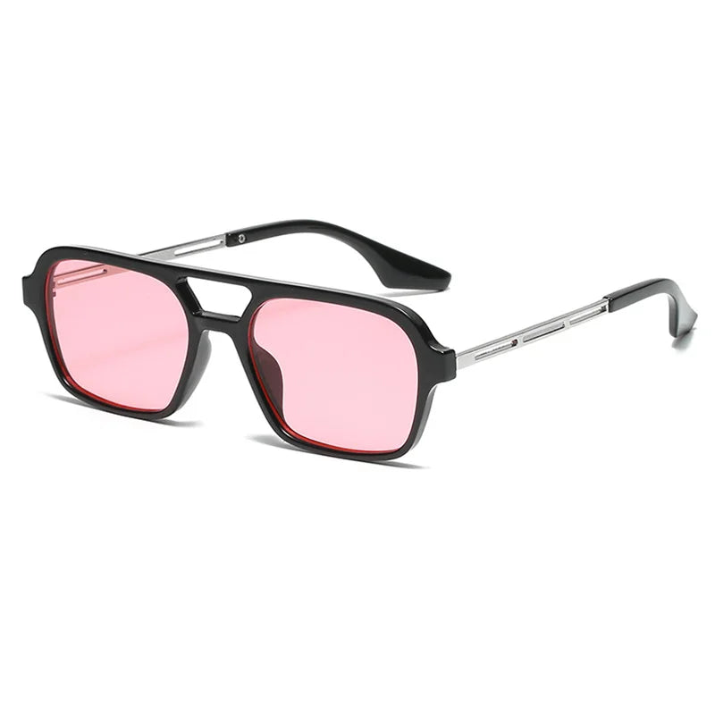 Quadratische Sonnenbrille mit Doppelsteg – UV400