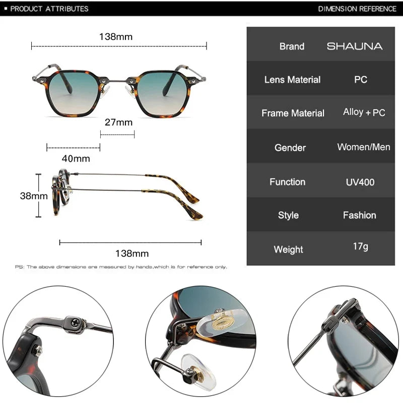 Quadratische Sonnenbrille - UV400