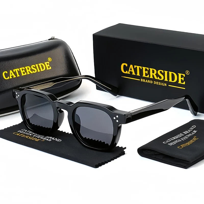 Quadratische Vintage-Sonnenbrille – UV400