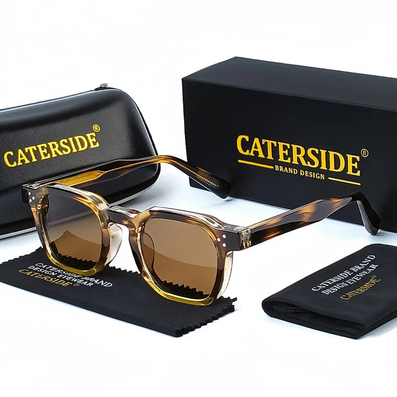 Quadratische Vintage-Sonnenbrille – UV400