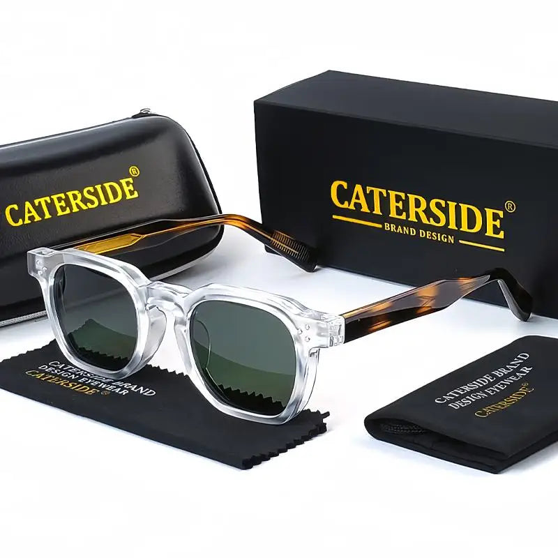 Quadratische Vintage-Sonnenbrille – UV400