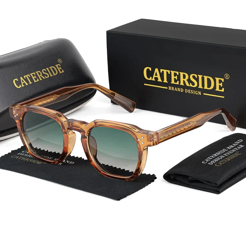 Quadratische Vintage-Sonnenbrille – UV400