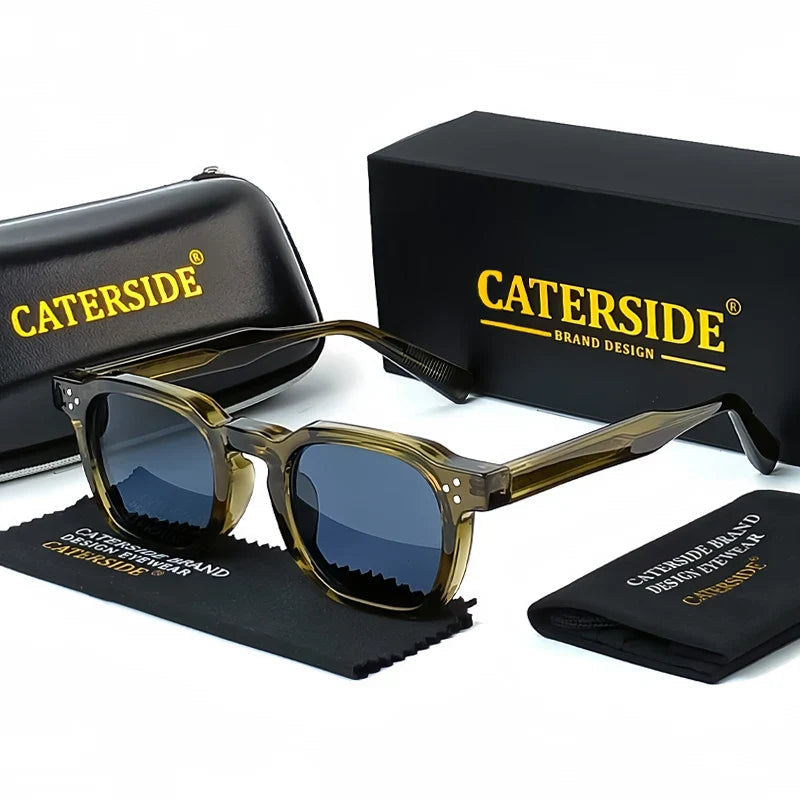 Quadratische Vintage-Sonnenbrille – UV400