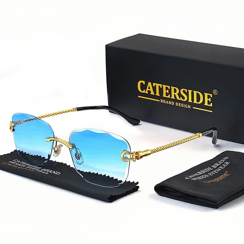Rahmenlose Designer-Sonnenbrille – UV400