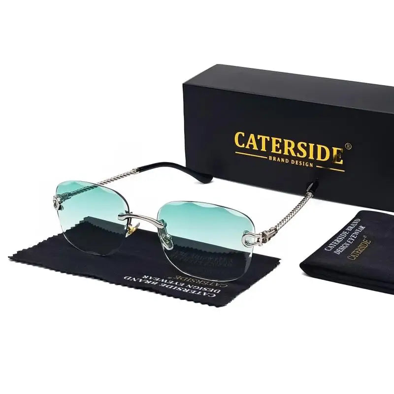 Rahmenlose Designer-Sonnenbrille – UV400