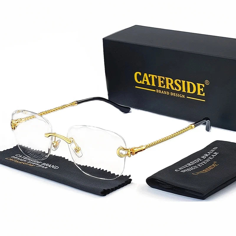 Rahmenlose Designer-Sonnenbrille – UV400