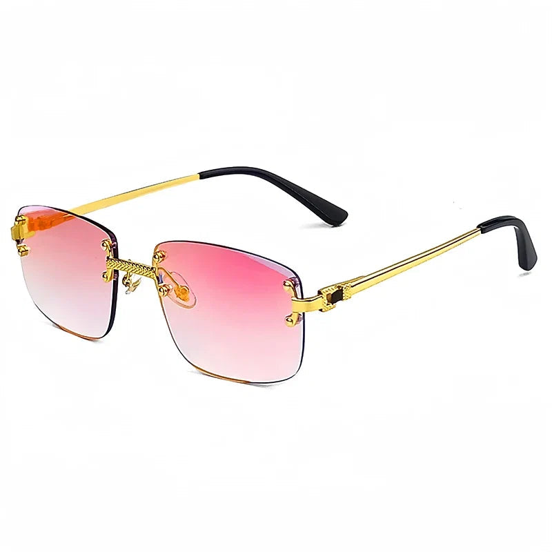 Rahmenlose Metall-Sonnenbrille – UV400