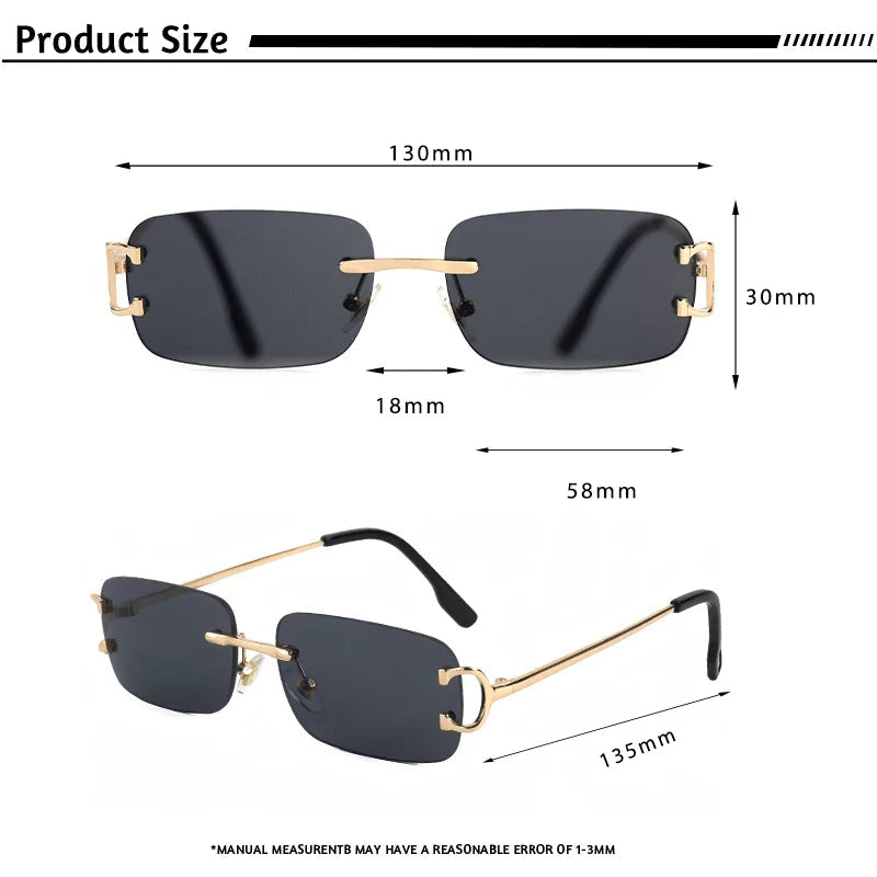 Rahmenlose Polarisierte Sonnenbrille – UV400