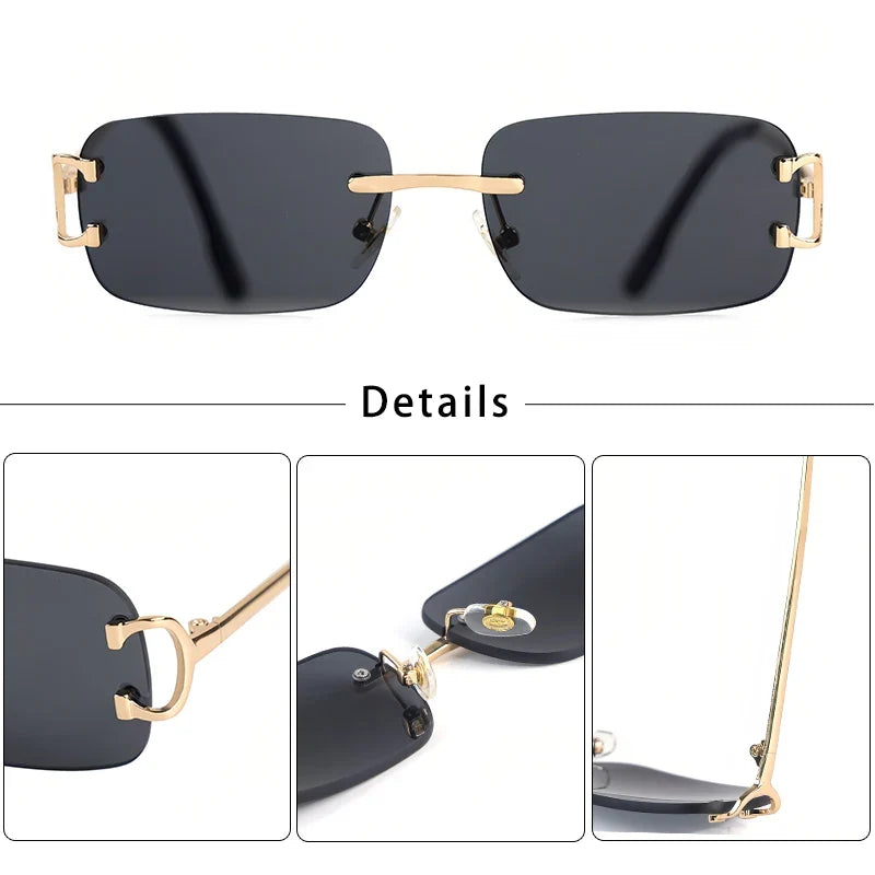 Rahmenlose Polarisierte Sonnenbrille – UV400