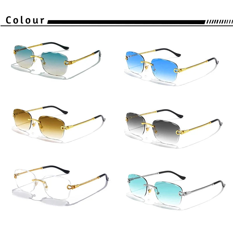 Rahmenlose Polarisierte Sonnenbrille – UV400