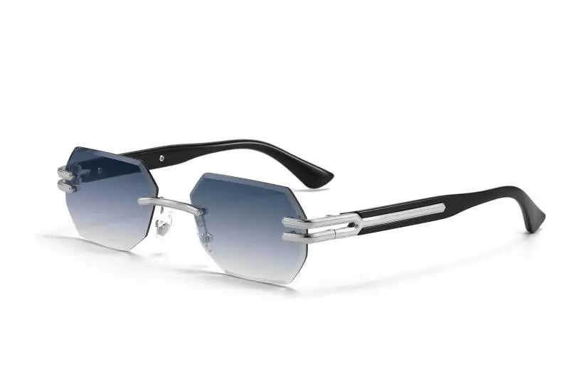 Rahmenlose Polygon-Sonnenbrille – UV400
