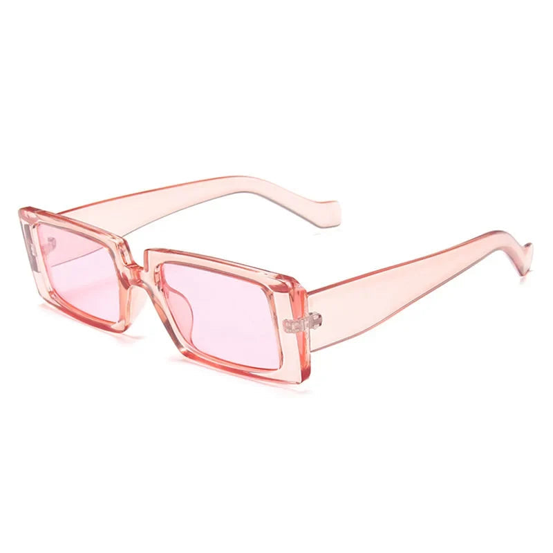 Rectangle Sonnenbrille – Pink, UV400