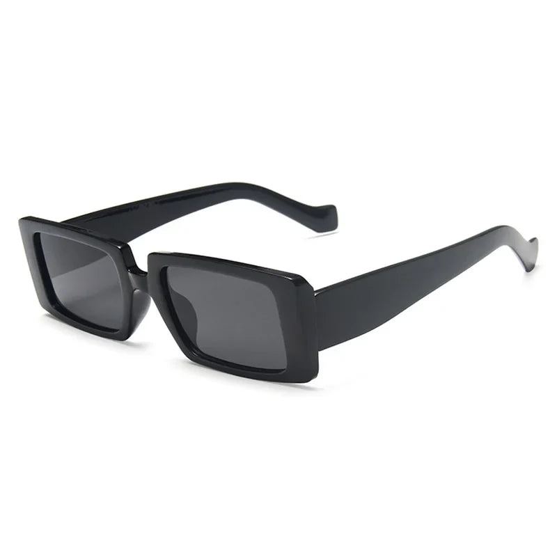 Rectangle Sonnenbrille – Schwarz, UV400