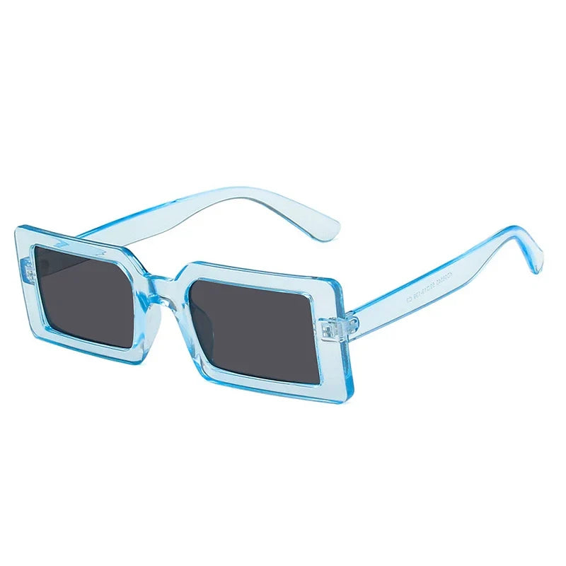 Rectangle Sonnenbrille – Blau Grau, UV400